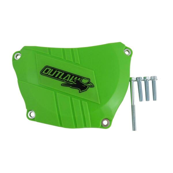 Outlaw Racing Clutch Cover Protector, Green OR4566